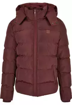Куртка всепогодная URBAN CLASSICS " Urban Classics Men's Hooded Puffer Jacket" (1 шт.), с капюшоном, цвет Cherry