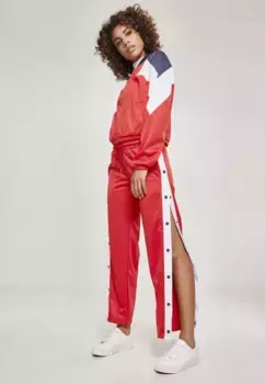 Куртка всепогодная URBAN CLASSICS " Urban Classics Women's Ladies 3-Tone Track Jacket" (1 шт.), без капюшона, красный