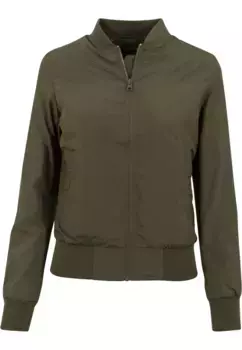 Куртка всепогодная URBAN CLASSICS " Urban Classics Women's Ladies Light Bomber Jacket" (1 шт.), без капюшона, оливковый