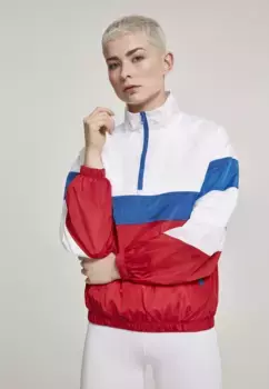 Куртка всепогодная URBAN CLASSICS " Urban Classics Women" (1 шт.), без капюшона, цвет White/Firered/Brightblue