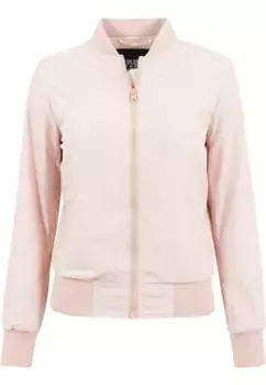 Куртка всепогодная URBAN CLASSICS " Urban Classics Women's Ladies Light Bomber Jacket" (1 шт.), без капюшона, розовый