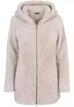 Куртка всепогодная URBAN CLASSICS " Urban Classics Women's Ladies Sherpa Jacket" (1 шт.), с капюшоном, цвет Sand