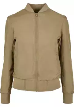 Куртка всепогодная URBAN CLASSICS " Urban Classics Women's Ladies Light Bomber Jacket" (1 шт.), без капюшона, хаки