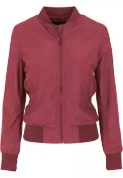 Куртка всепогодная URBAN CLASSICS " Urban Classics Women's Ladies Light Bomber Jacket" (1 шт.), без капюшона, цвет Burgundy