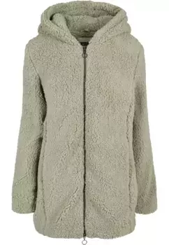 Куртка всепогодная URBAN CLASSICS " Urban Classics Women's Ladies Sherpa Jacket" (1 шт.), с капюшоном, цвет Softsalvia