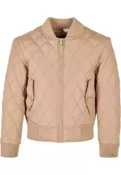 Куртка всепогодная URBAN CLASSICS " Urban Classics Women's Girls Diamond Quilt Nylon Jacket" (1 шт.), без капюшона, бежевый
