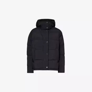 Куртка Wunder Puff из переработанного полиэстера с воротником-воронкой Lululemon, черный