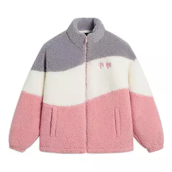 Куртка вышитые цветные блоки флисовая куртка Li-Ning, мульитколор