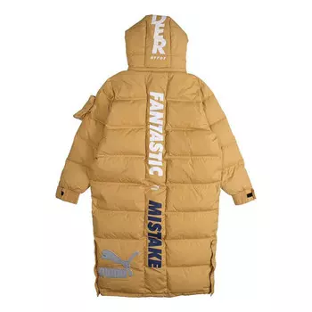 Куртка x ader error down coat 'tan' Puma, бежевый
