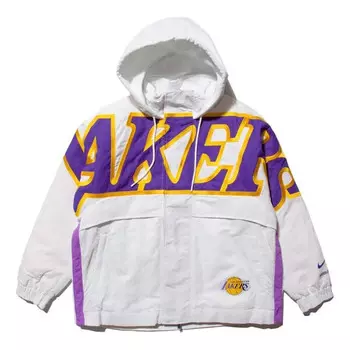 Куртка x ambush nba lakers jacket 'summit white purple yellow' Nike, белый