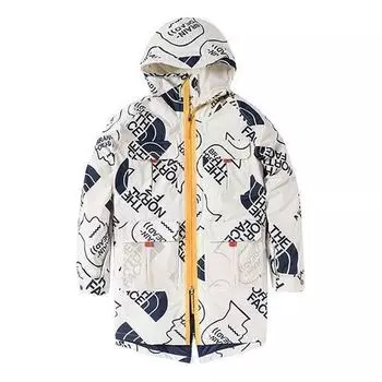 Куртка x brain dead 76 oversized mountain parka jacket 'white' The North Face, белый