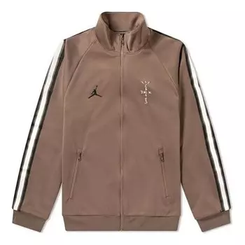 Куртка x cactus jack by travis scott mj track jacket 'palomino black' Air Jordan, коричневый