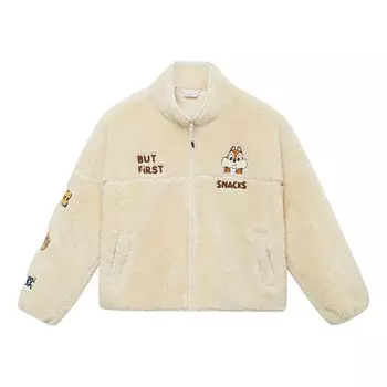 Куртка x disney chip 'n dale graphic polar fleece jacket 'creamy white' Li-Ning, белый