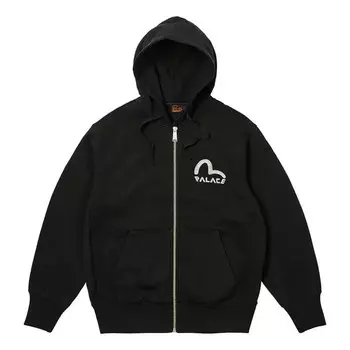 Куртка x evisu zip hoody jacket 'black' Palace, черный