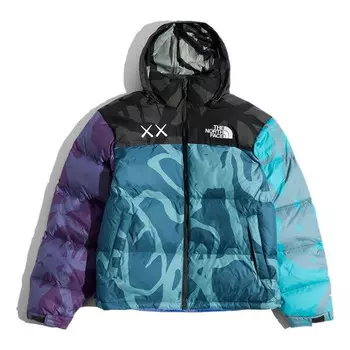 Куртка x kaws retro 1996 nuptse jacket 'monterey blue' The North Face, синий