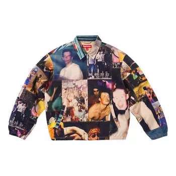 Куртка x mark leckey hardcore patchwork harrington jacket 'multi-color' Supreme, мультиколор