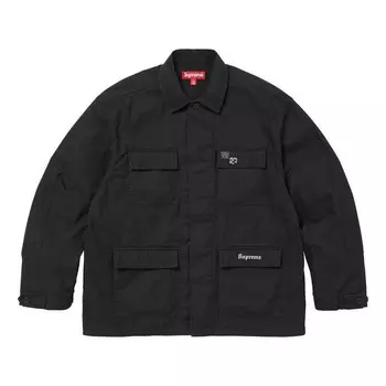 Куртка x melvins bdu jacket 'black white' Supreme, черный