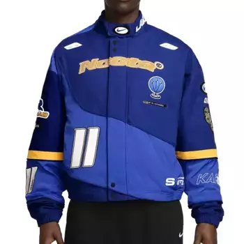 Куртка x nocta drake l'art racing jacket 'deep royal blue' Nike, синий