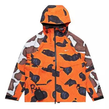 Куртка x nocta opal hooded jacket asia sizing 'safety orange' Nike, оранжевый