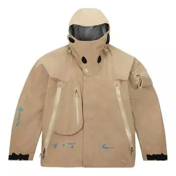 Куртка x off-white gore-tex jacket 'khaki' Nike, хаки