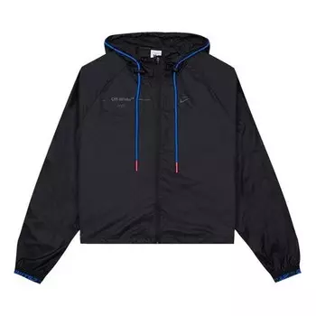 Куртка x off-white jacket 'black blue' Nike, черный