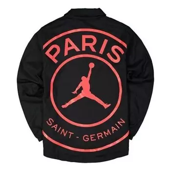 Куртка x paris saint germain повседневная спортивная куртка мужская Air Jordan, черный
