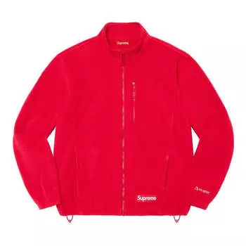 Куртка x polartec zip jacket 'red' Supreme, красный