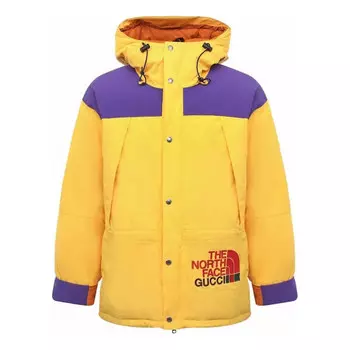 Куртка x the north face down jacket 'yellow purple' Gucci, желтый