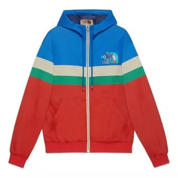 Куртка x the north face hooded jacket 'multicolor' Gucci, синий