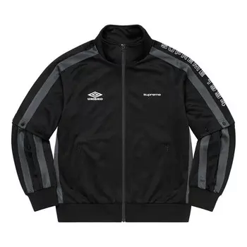 Куртка x umbro snap sleeve jacket 'black white' Supreme, черный