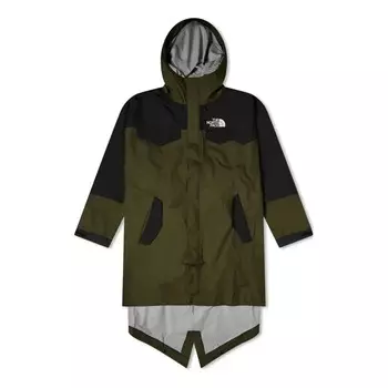Куртка x undercover packable fishtail parka 'forest night green tnf black' The North Face, зеленый