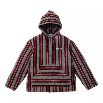 Куртка x yohji yamamoto baja jacket 'grey burgundy' Supreme, серый