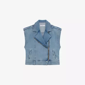 Куртка Ynesa из денима с зазубренными лацканами Iro, синий