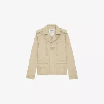 Куртка Zadig&Voltaire Klimi с отложным воротником, светло-кофейный