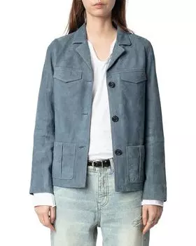 Куртка замшевая Laron Zadig & Voltaire, серый