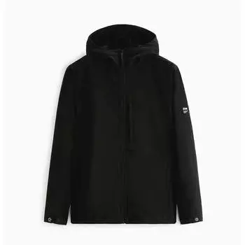 Куртка Zara Hooded Technical, чёрный