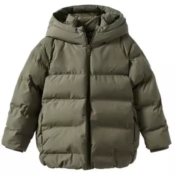 Куртка Zara Kids Plain Thermo-sealed Puffer, хаки
