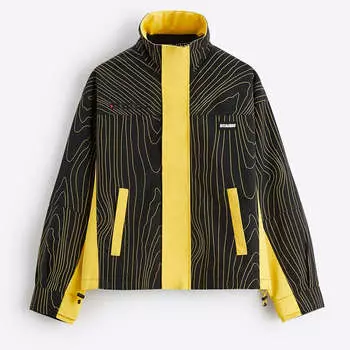Куртка Zara Printed Technical X Rhuigi Limited Edition, черный