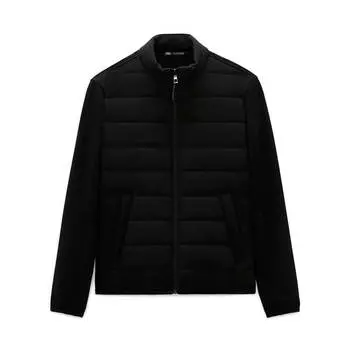 Куртка Zara Puffer Technical, чёрный