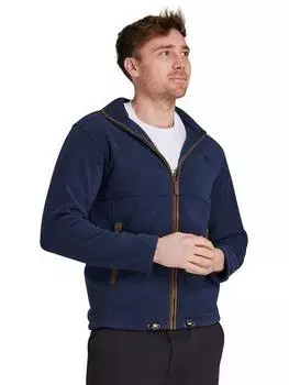 Куртка застегивается на флисовую молнию Raging Bull, цвет Navy/Brown