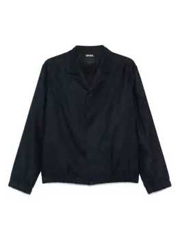 Куртка Zegna с эффектом меланжа, синий