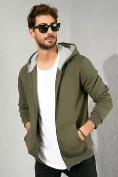 Куртка - Зеленый - Классический крой Sateen Men