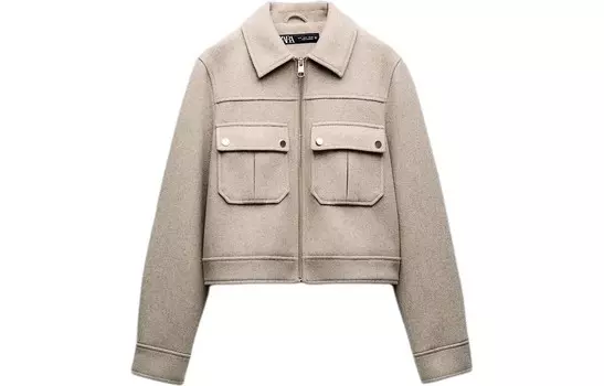 Куртка женская бежевая Zara