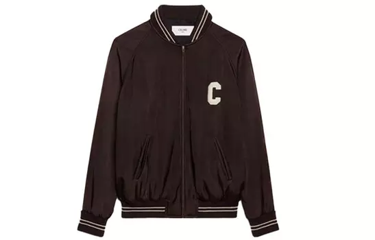 Куртка женская Celine в спортивном стиле, коричневый