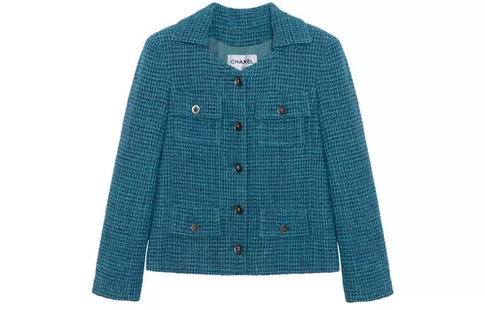 Куртка женская Chanel на пуговицах, синий