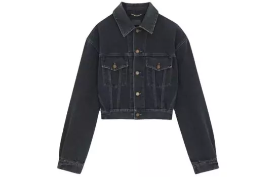 Куртка женская черная Saint Laurent