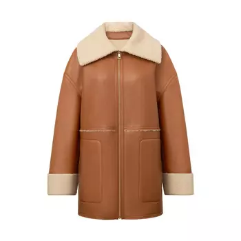 Куртка женская Deep Breath из искусственной кожи, карамельный