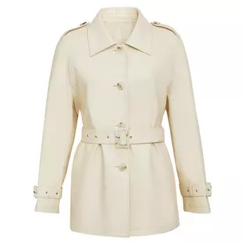 Куртка женская Deep Breath кожаная, кремовый