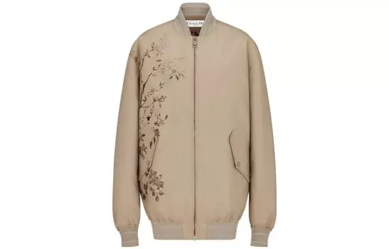 Куртка женская Dior с принтом, хаки