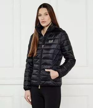 Куртка женская Ea7 короткая стеганая, черный